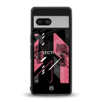apollo project aesthetic pink and black back phone cover | glass case for Google Pixel 7