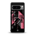apollo project aesthetic pink and black back phone cover | glass case for google pixel 8 pro