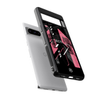apollo project aesthetic pink and black back phone cover | glass case for google pixel 8 pro