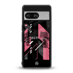 apollo project aesthetic pink and black back phone cover | glass case for Google Pixel 8