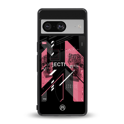 apollo project aesthetic pink and black back phone cover | glass case for Google Pixel 8