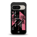 apollo project aesthetic pink and black back phone cover | glass case for google pixel 9