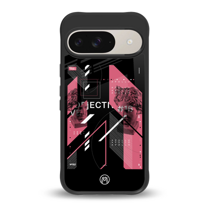 apollo project aesthetic pink and black back phone cover | glass case for google pixel 9