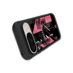 apollo project aesthetic pink and black back phone cover | glass case for google pixel 9