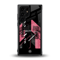 apollo project aesthetic pink and black back phone cover | glass case for samsung galaxy s23 ultra