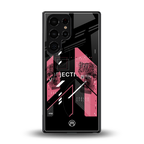 apollo project aesthetic pink and black back phone cover | glass case for samsung galaxy s25 ultra