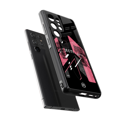 apollo project aesthetic pink and black back phone cover | glass case for samsung galaxy s25 ultra