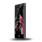apollo project aesthetic pink and black back phone cover | glass case for samsung galaxy s25 ultra