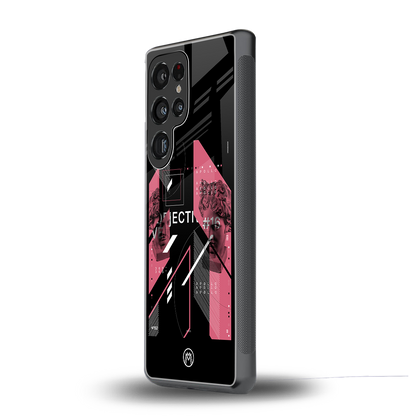 apollo project aesthetic pink and black back phone cover | glass case for samsung galaxy s25 ultra
