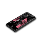 apollo project aesthetic pink and black back phone cover | glass case for samsung galaxy s25 ultra