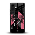 apollo project aesthetic pink and black back phone cover | glass case for samsung galaxy s24