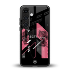 apollo project aesthetic pink and black back phone cover | glass case for samsung galaxy s24