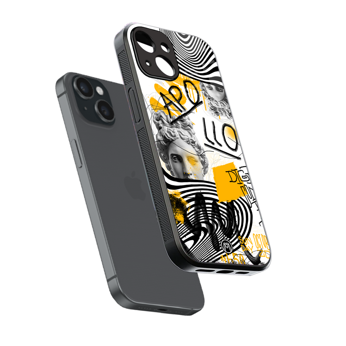 apollo project back phone cover | glass case for iphone 13 mini