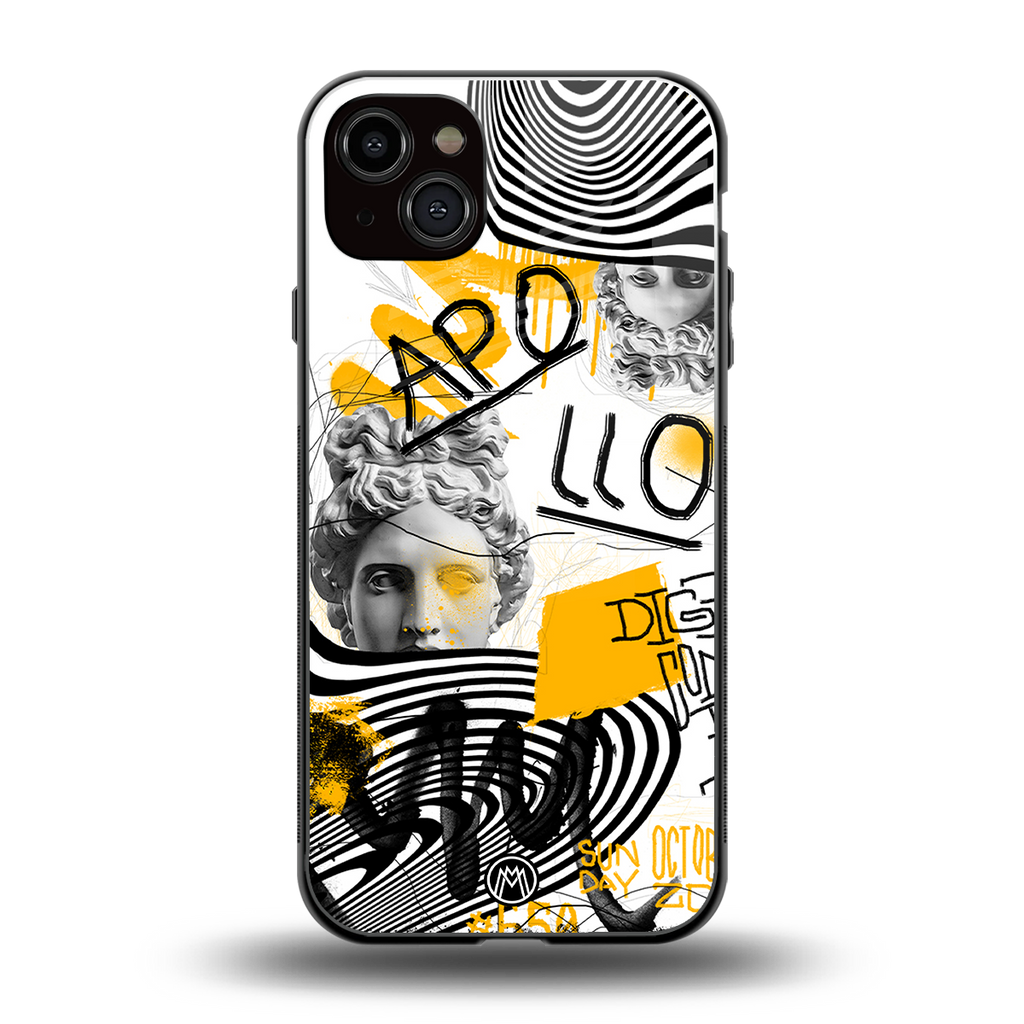apollo project back phone cover | glass case for iphone 14 plus