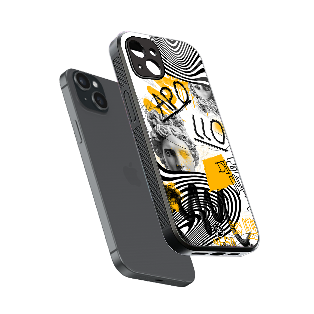 apollo project back phone cover | glass case for iphone 15 plus