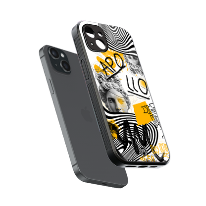 apollo project back phone cover | glass case for iphone 15 plus