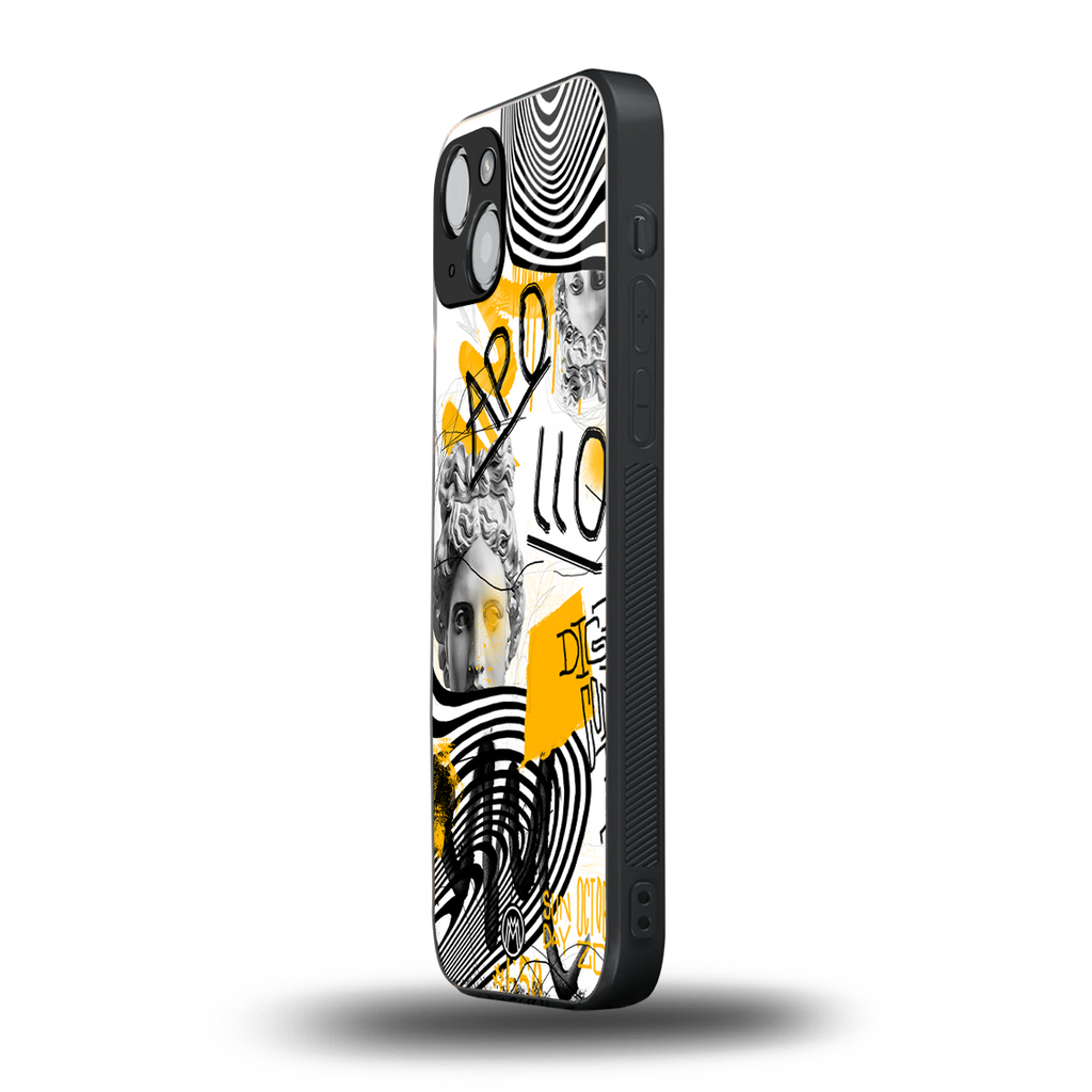 apollo project back phone cover | glass case for iphone 14 plus