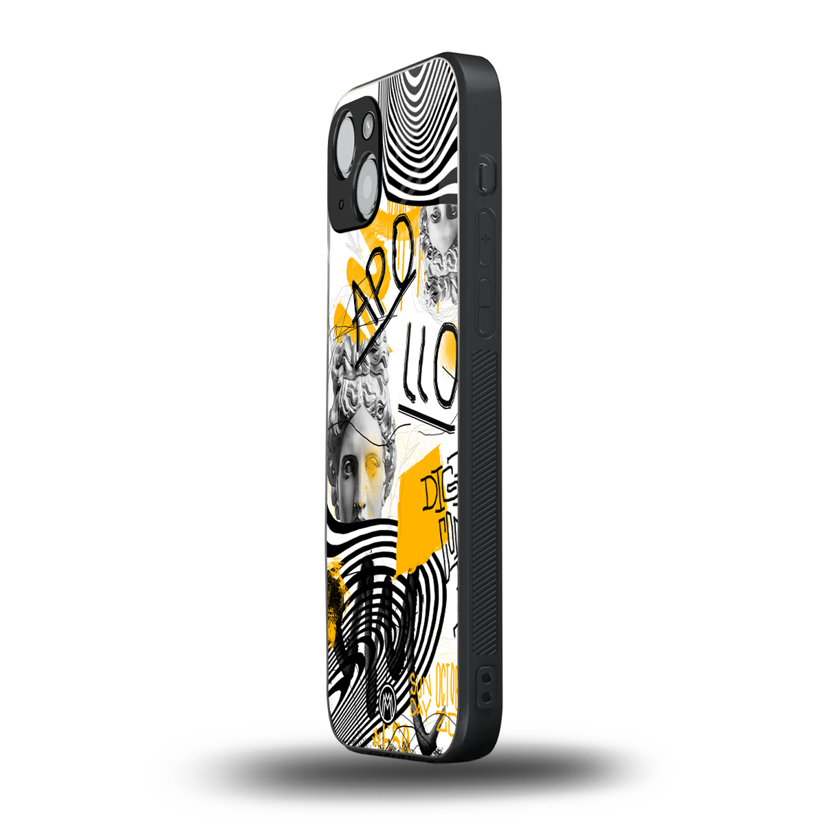 apollo project back phone cover | glass case for iphone 14 plus