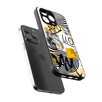 apollo project back phone cover | glass case for iphone 14 pro max