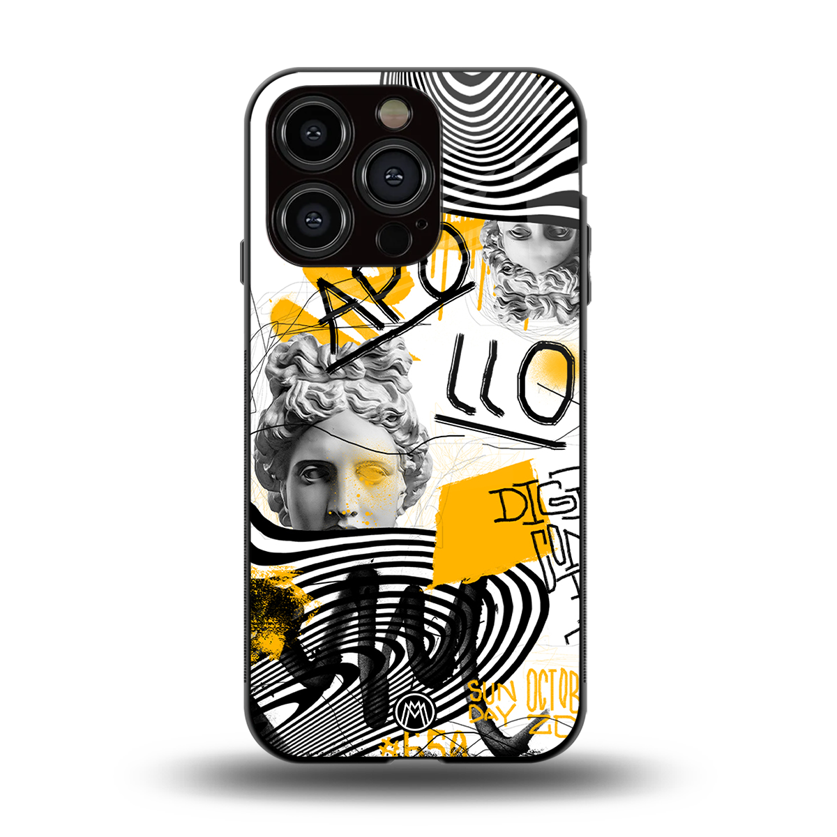 apollo project back phone cover | glass case for iphone 14 pro