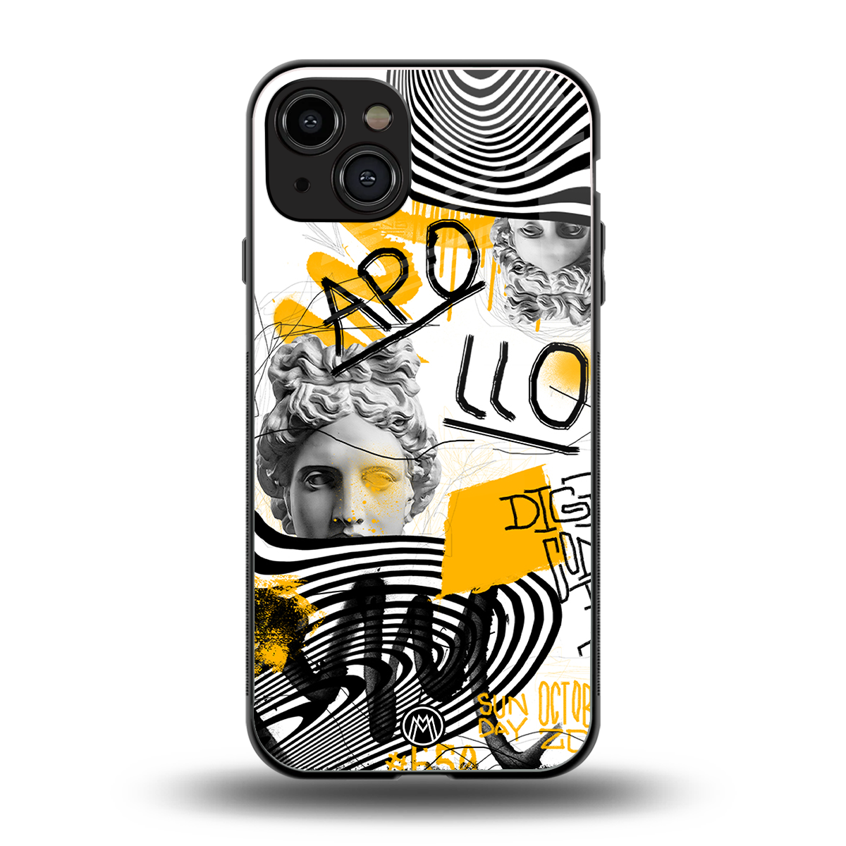 apollo project back phone cover | glass case for iphone 14