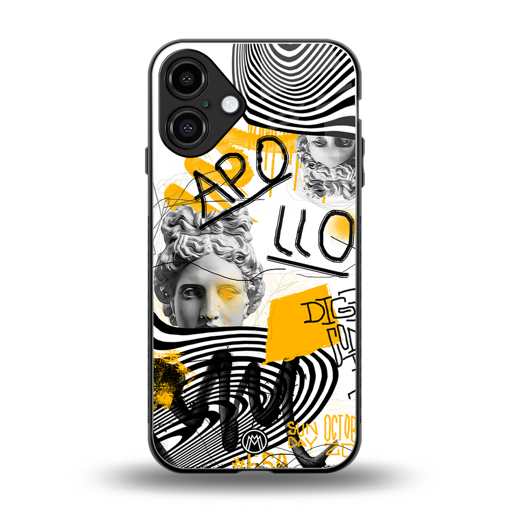apollo project back phone cover | glass case for iphone 16 plus