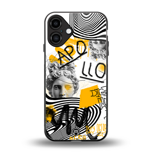 apollo project back phone cover | glass case for iphone 16 plus