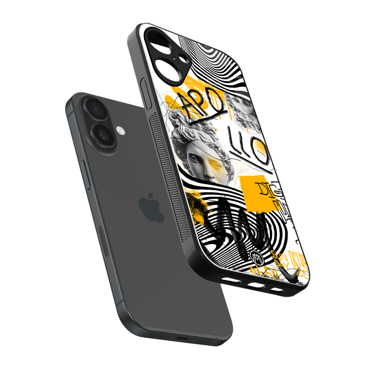 apollo project back phone cover | glass case for iphone 16 plus