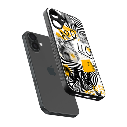 apollo project back phone cover | glass case for iphone 16 plus