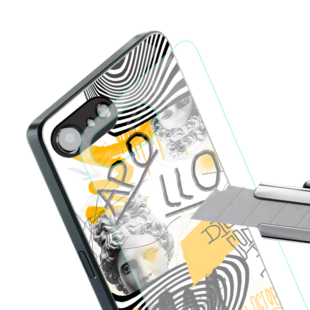 apollo project back phone cover | glass case for iphone 16e