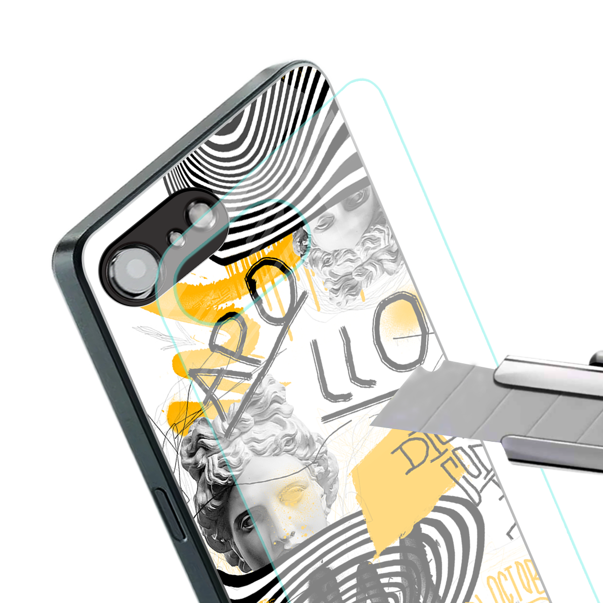 apollo project back phone cover | glass case for iphone 16e