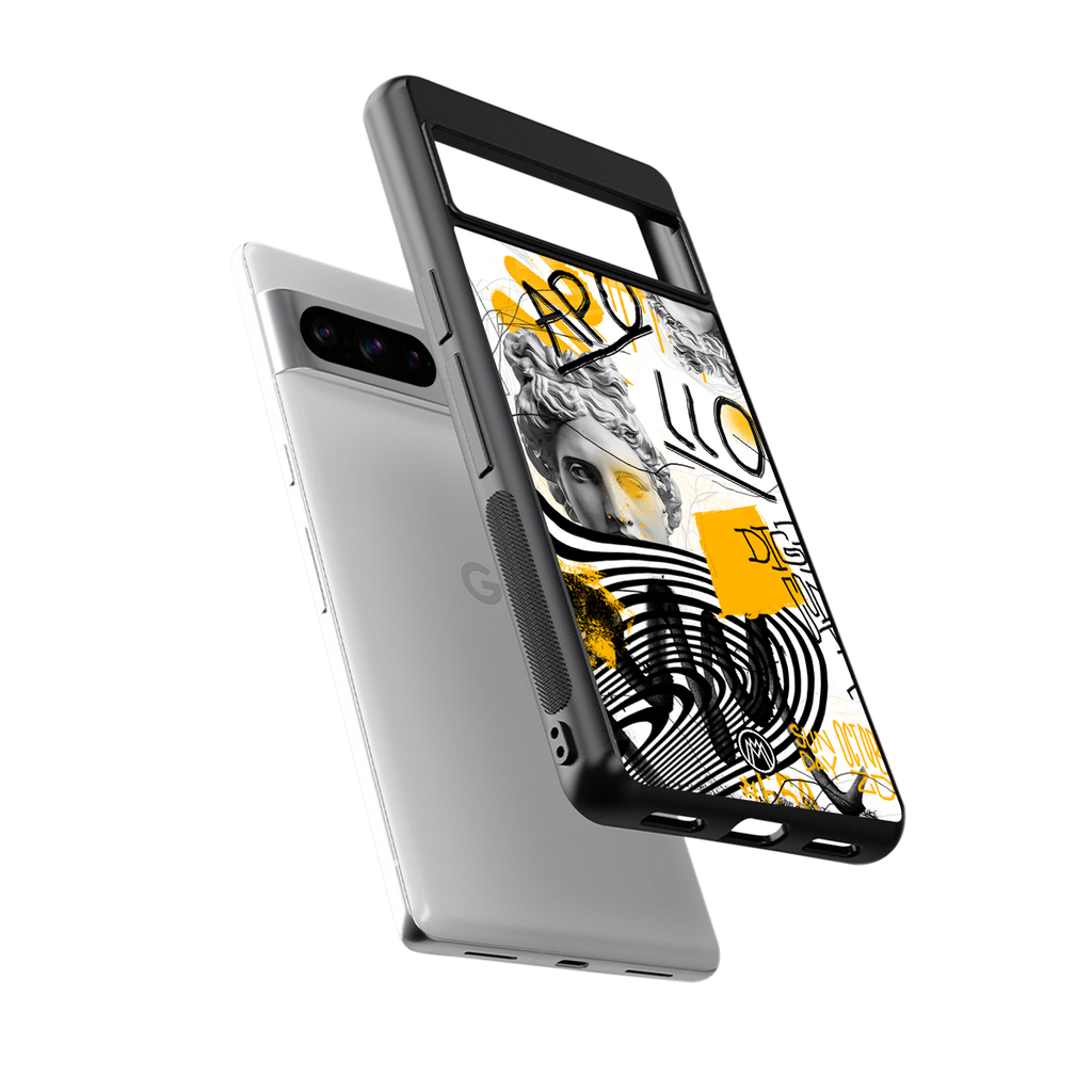 apollo project back phone cover | glass case for google pixel 8 pro