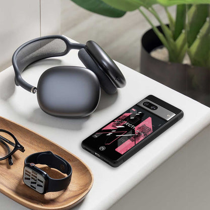 apollo project aesthetic pink and black back phone cover | glass case for samsung galaxy s24 plus