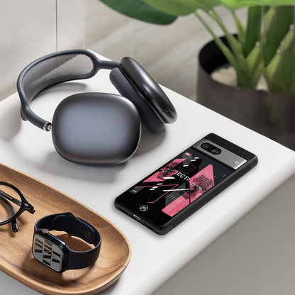 apollo project aesthetic pink and black back phone cover | glass case for iphone 16 pro