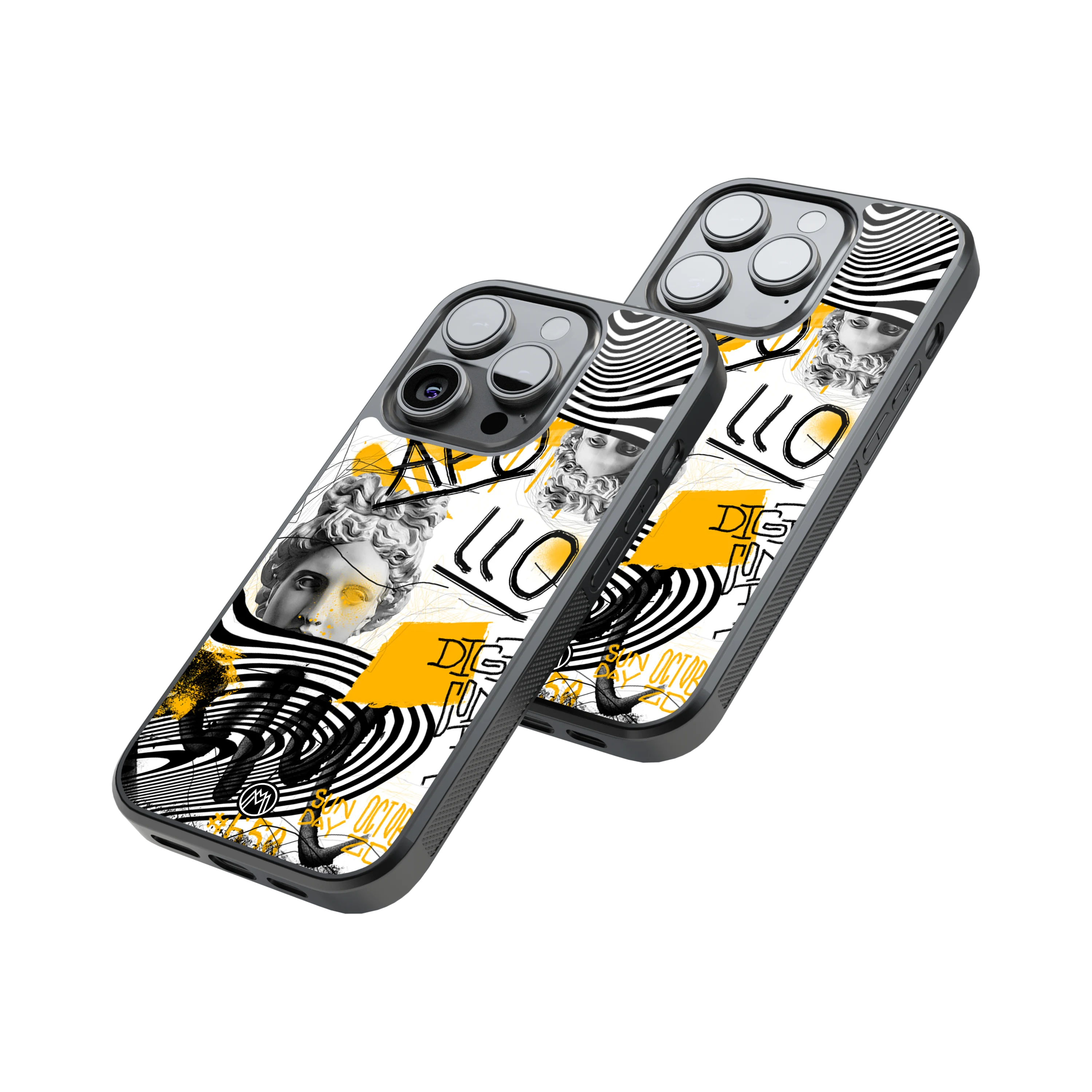 Protective Glass Back Phone Case Compatible with iPhone, Samsung, OnePlus, Pixel & More