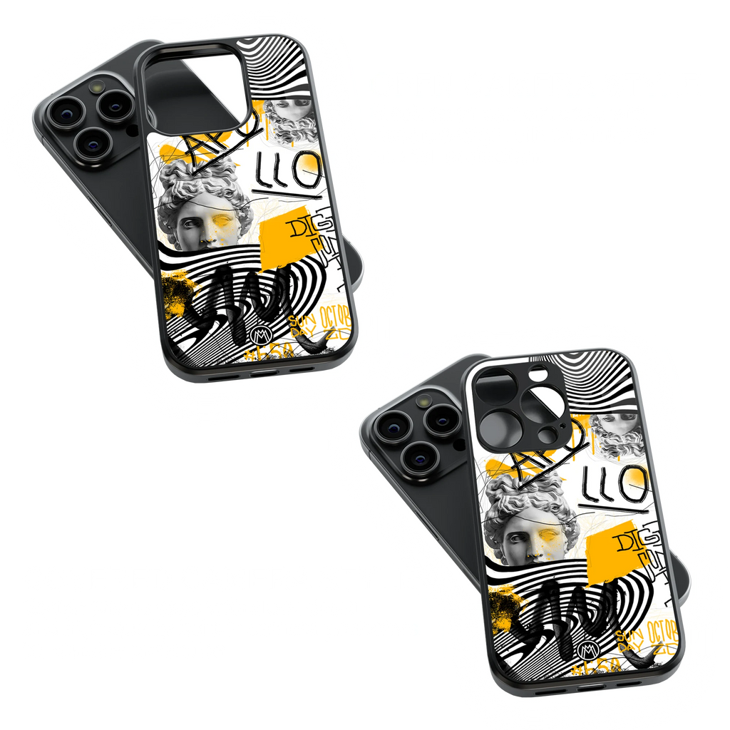 Trendy Glass Back Mobile Case for iPhone, Samsung, Redmi, OnePlus, Google Pixel, Motorola