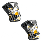 Trendy Glass Back Mobile Case for iPhone, Samsung, Redmi, OnePlus, Google Pixel, Motorola