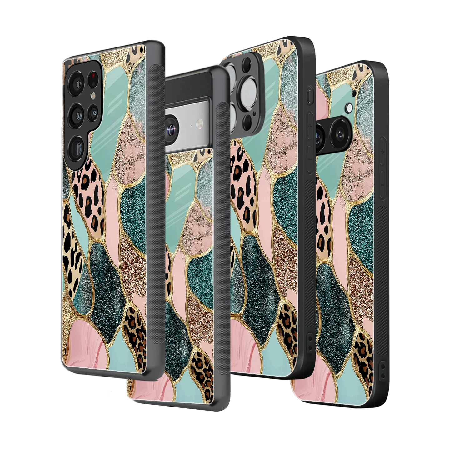Stylish Glass Back Case for All Smartphones iPhone, Samsung, OnePlus, Pixel, Redmi, Oppo, Vivo, Motorola