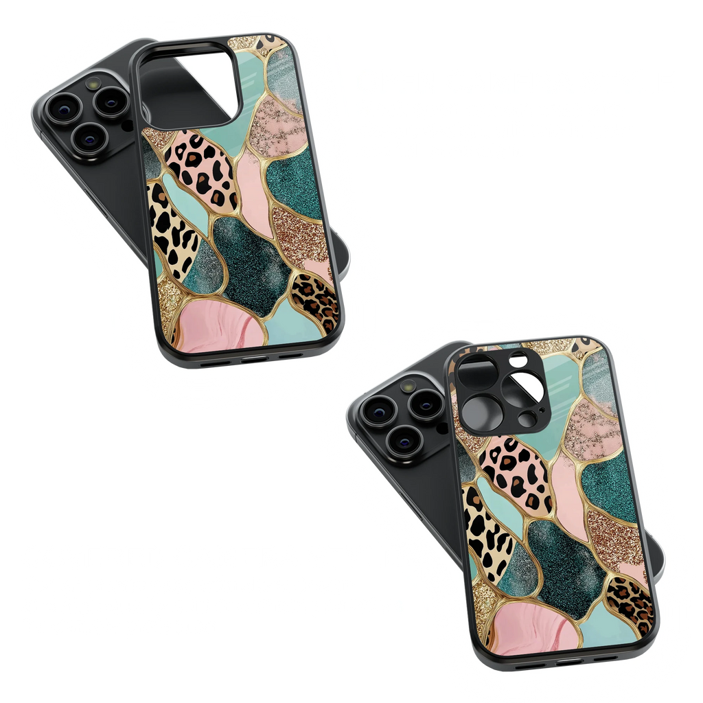 Trendy Glass Back Mobile Case for iPhone, Samsung, Redmi, OnePlus, Google Pixel, Motorola