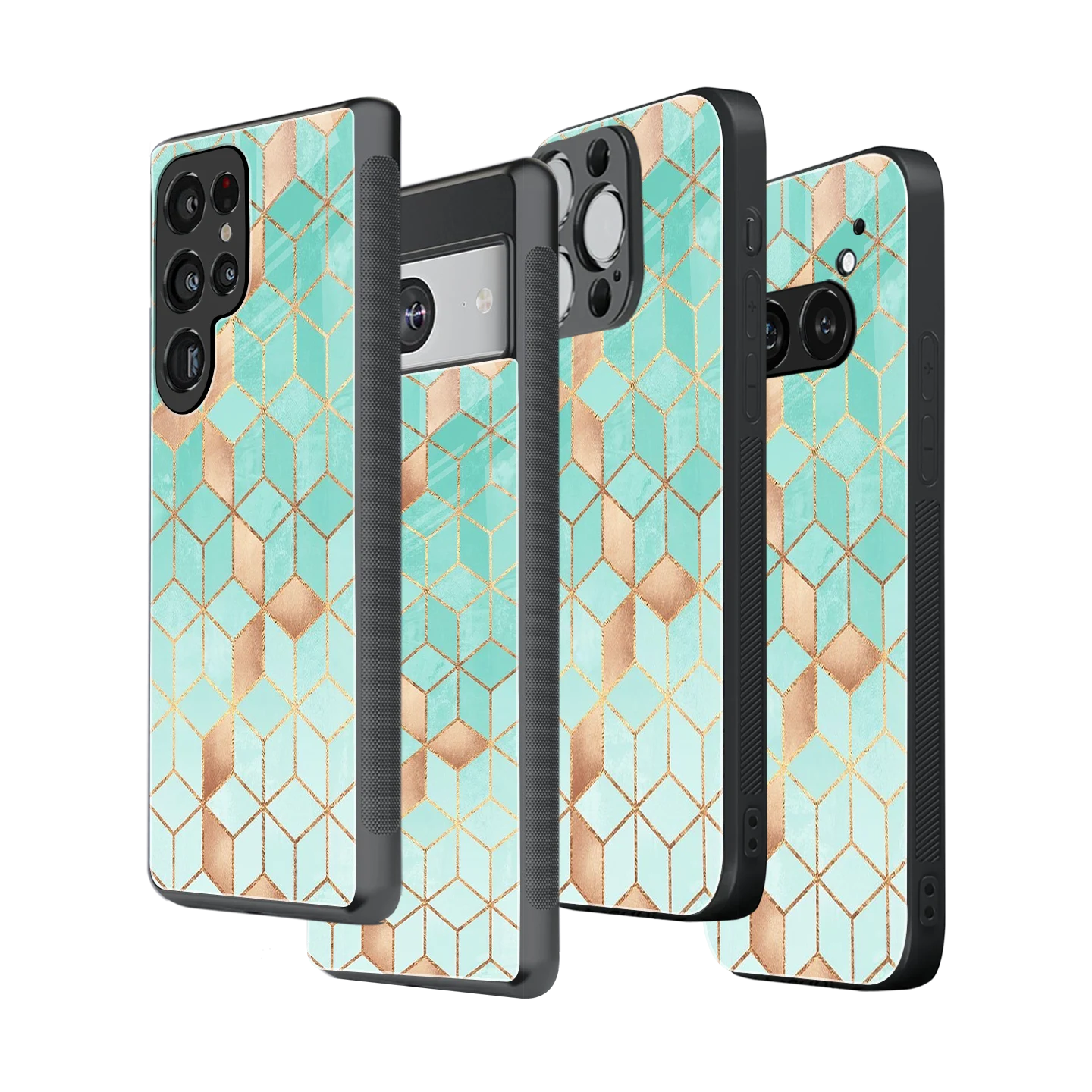 Stylish Glass Back Case for All Smartphones iPhone, Samsung, OnePlus, Pixel, Redmi, Oppo, Vivo, Motorola