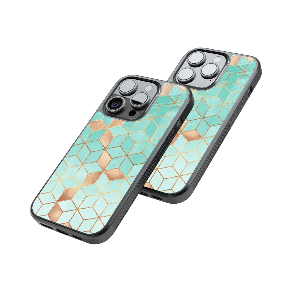Protective Glass Back Phone Case Compatible with iPhone, Samsung, OnePlus, Pixel & More