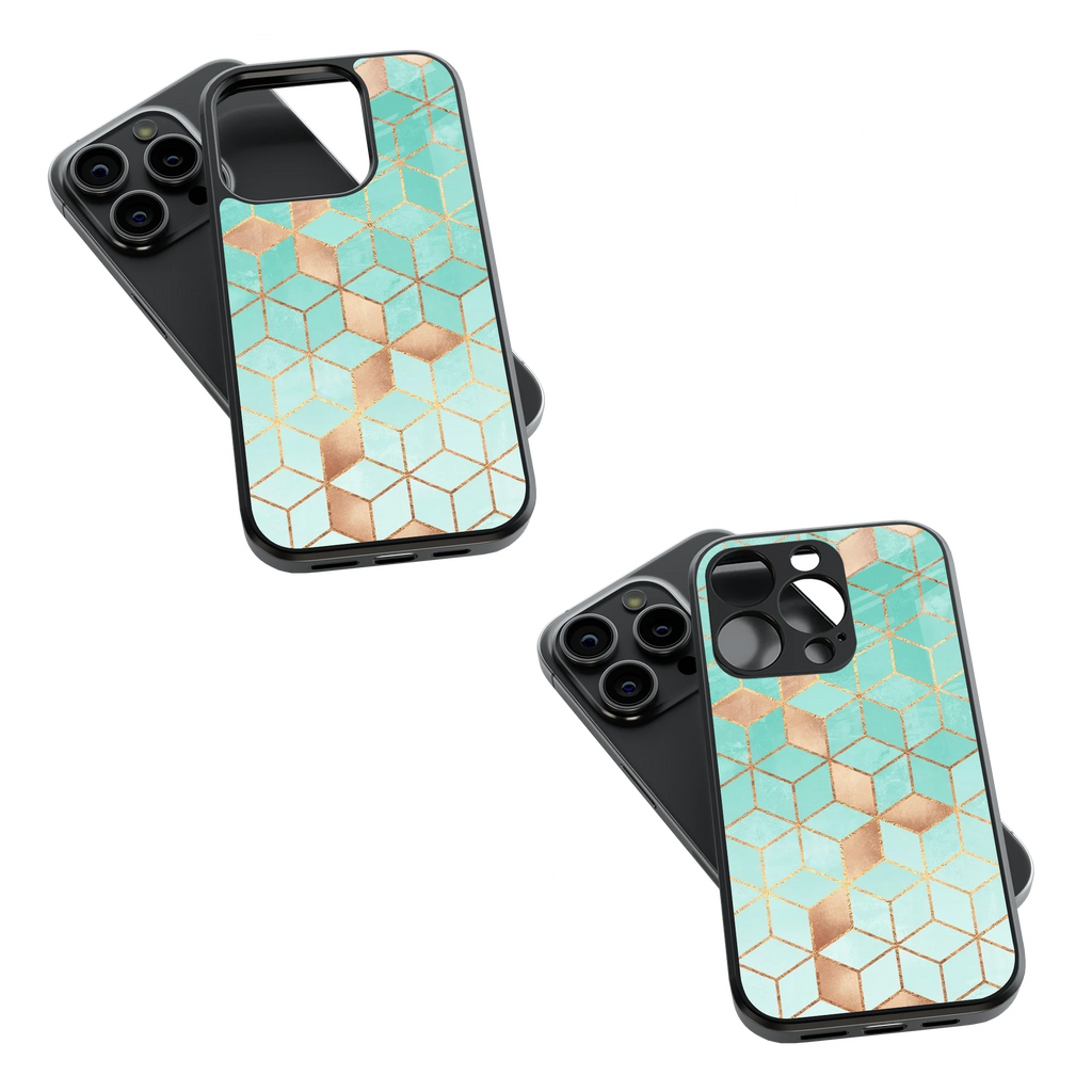 Trendy Glass Back Mobile Case for iPhone, Samsung, Redmi, OnePlus, Google Pixel, Motorola