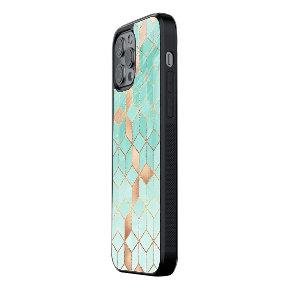 Slim Glass Back Phone Case for Multiple Brands iPhone, Samsung, Redmi, OnePlus, Oppo, Vivo