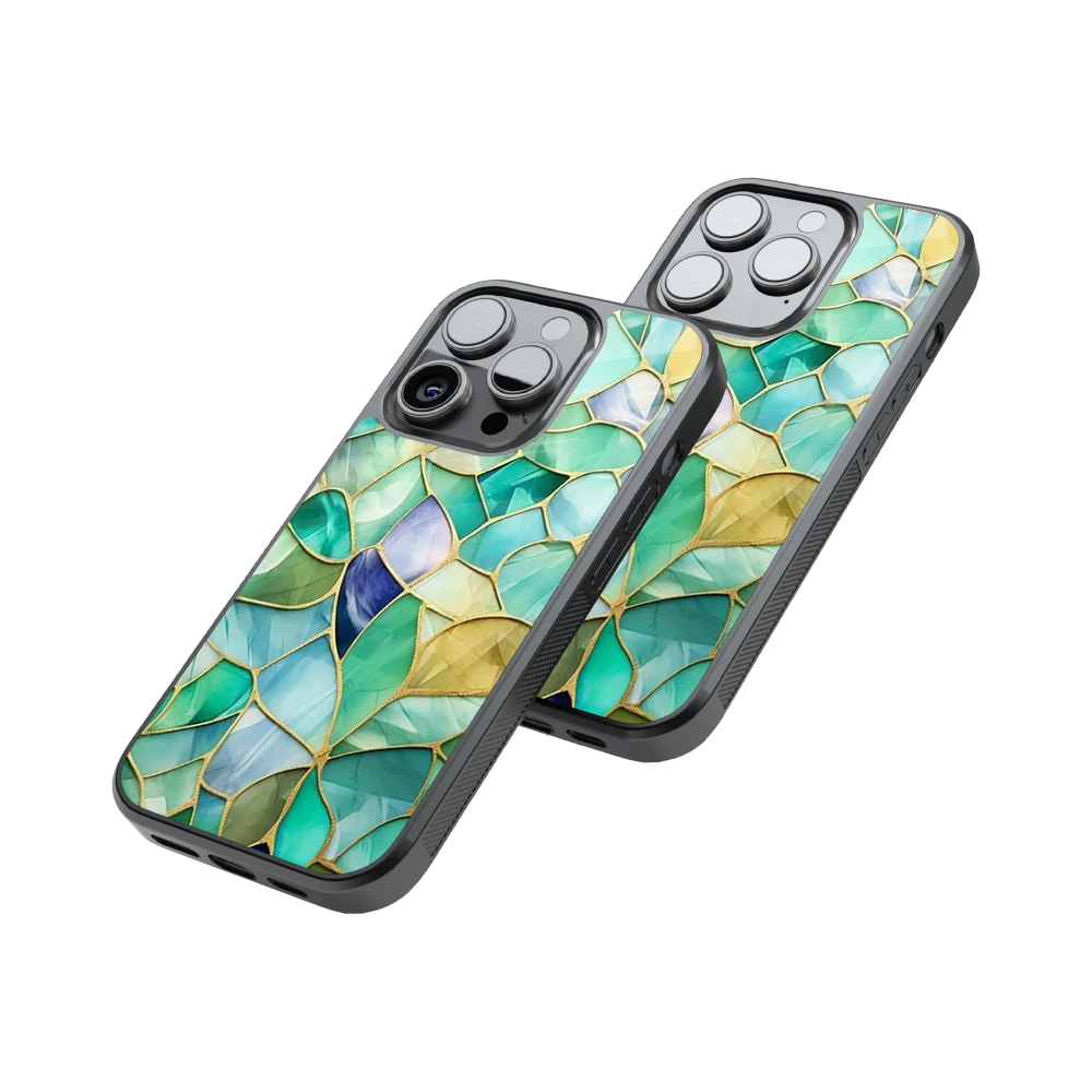 Protective Glass Back Phone Case Compatible with iPhone, Samsung, OnePlus, Pixel & More