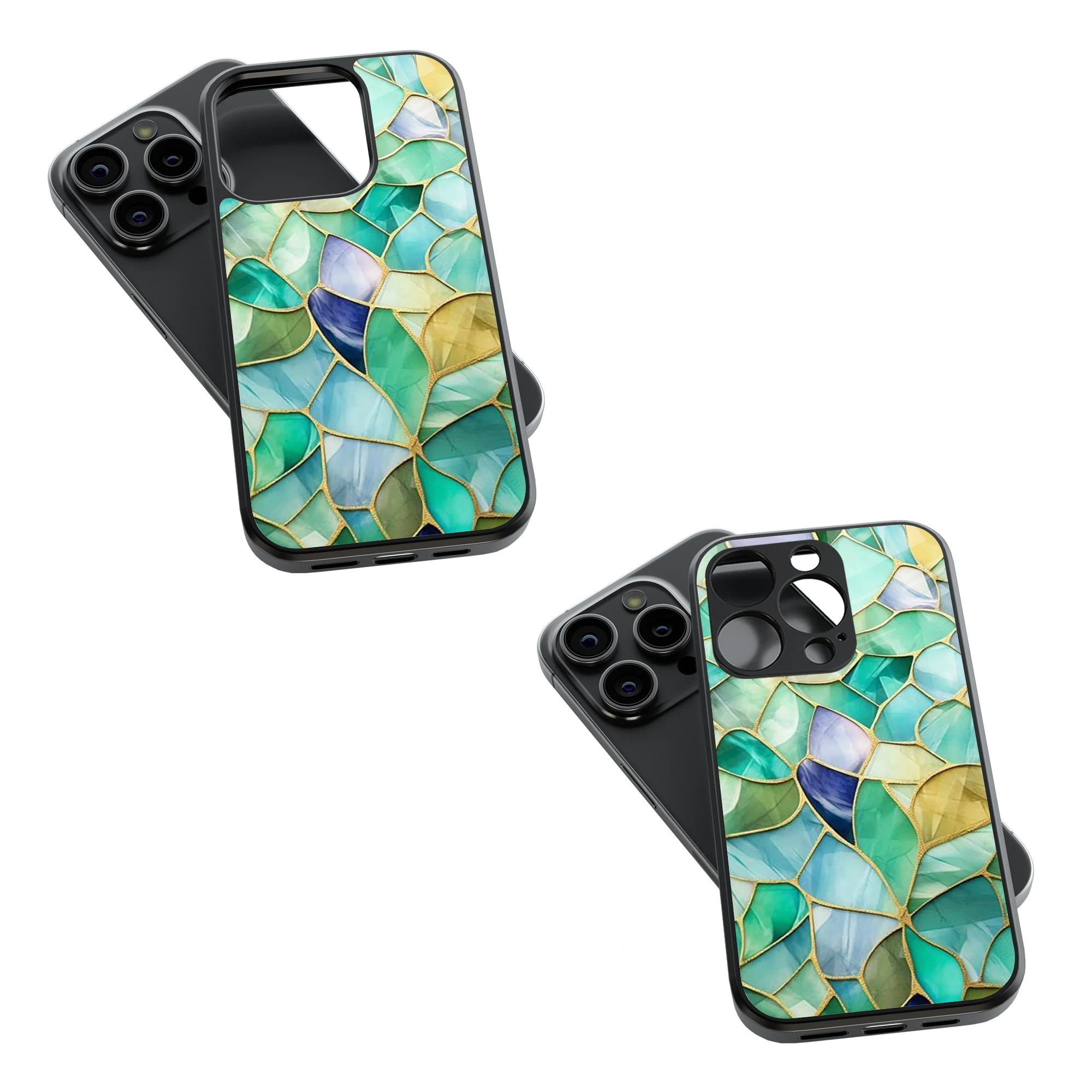 Trendy Glass Back Mobile Case for iPhone, Samsung, Redmi, OnePlus, Google Pixel, Motorola