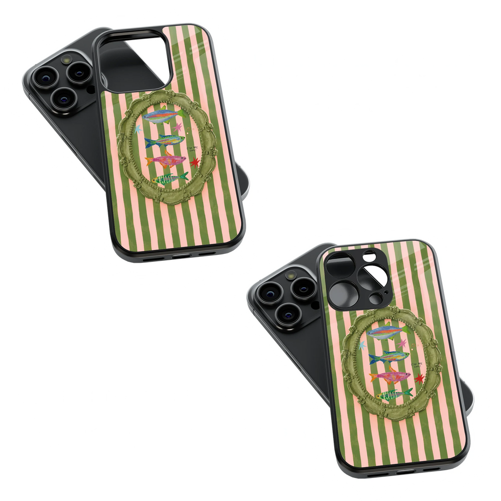 Trendy Glass Back Mobile Case for iPhone, Samsung, Redmi, OnePlus, Google Pixel, Motorola