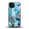 aquarius aesthetic collage back phone cover | glass case for iphone 13 mini