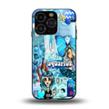 aquarius aesthetic collage back phone cover | glass case for iphone 13 pro