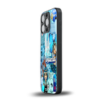 aquarius aesthetic collage back phone cover | glass case for iphone 13 pro