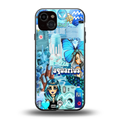 aquarius aesthetic collage back phone cover | glass case for iphone 14 plus